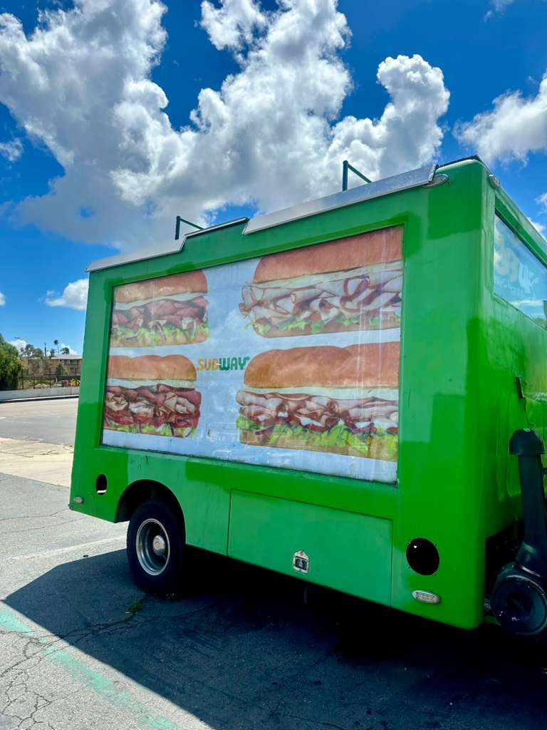 Subway marketing truck